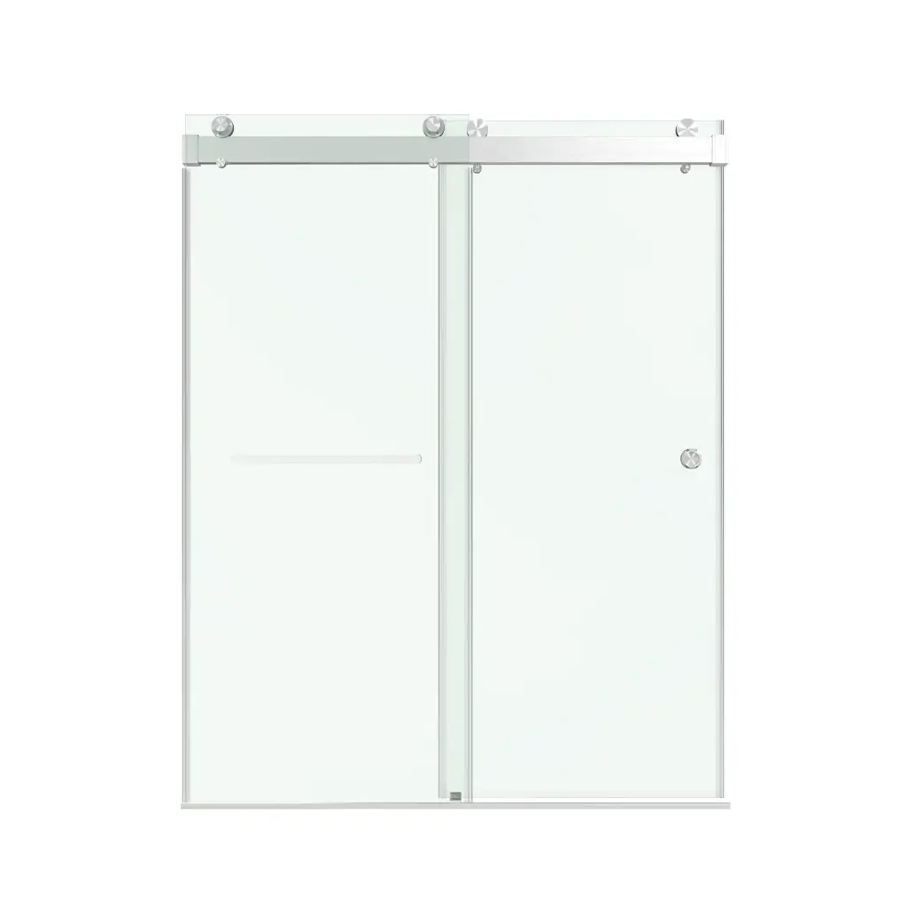 Soft-Closing Double Sliding Frameless Shower Door with One Finger Pull - DS13H