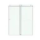 Double Sliding Frameless Shower Door with One Finger Pull - DS01H