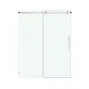 Soft-Closing Single Sliding Frameless Shower Door Round Guide Rail - SS14