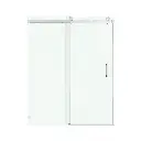 Single Sliding Frameless Shower Door with Square Guide Rail - SS05