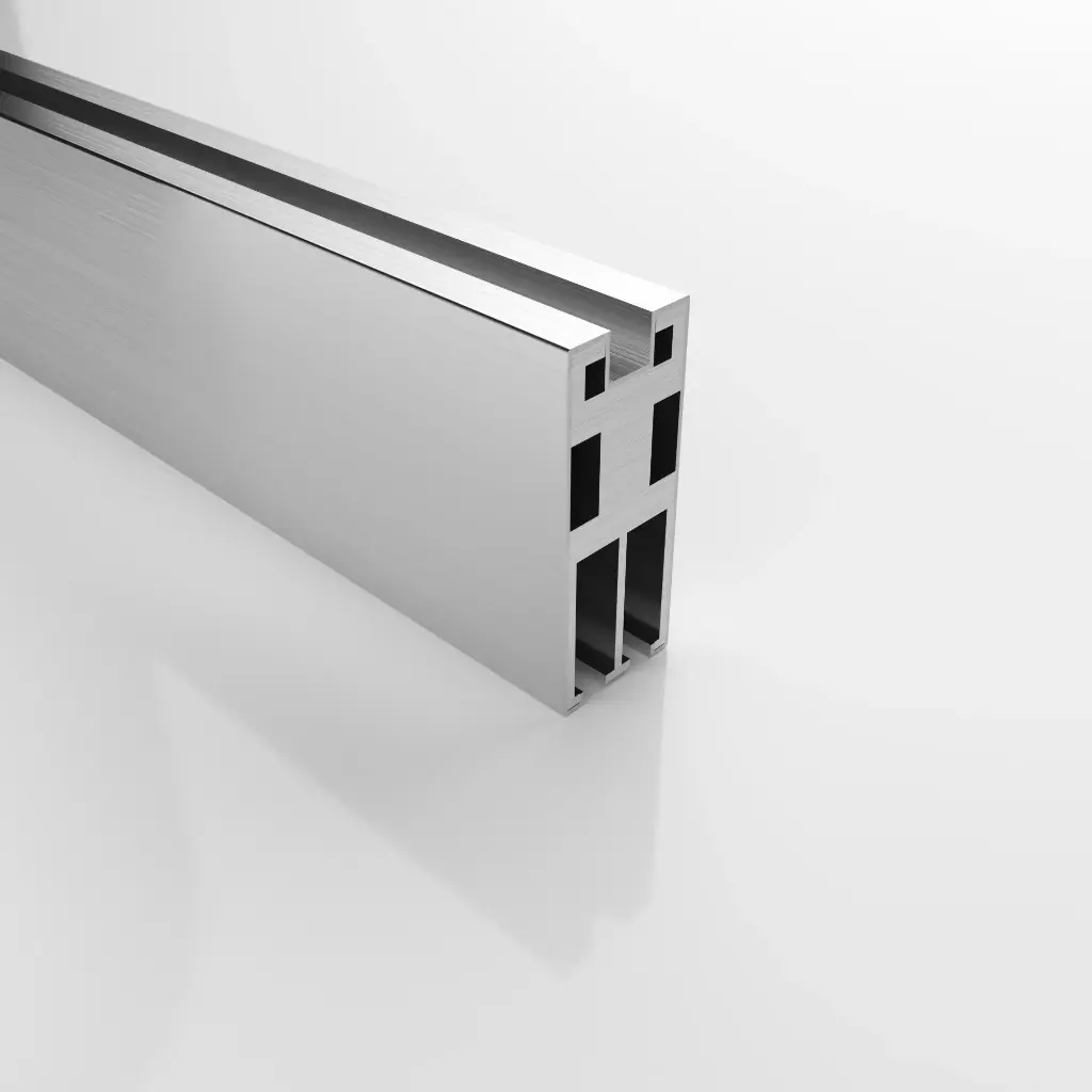 DS13 Guide Rail - Soft-Closing Double Sliding Frameless Shower Door