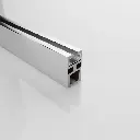 SS08 Guide Rail - Soft-Closing Double Sliding Frameless Shower Door