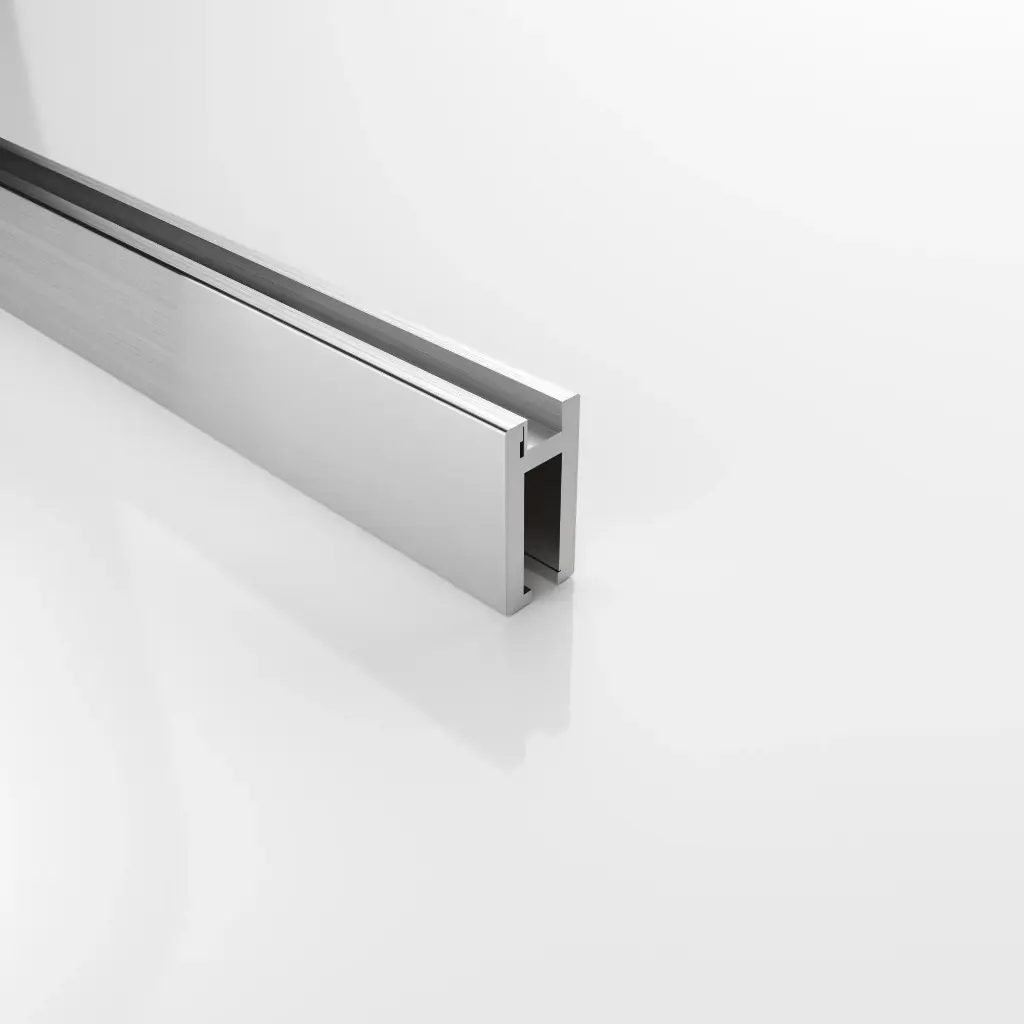 SS13 Guide Rail - Soft-Closing Single Sliding Frameless Shower Door