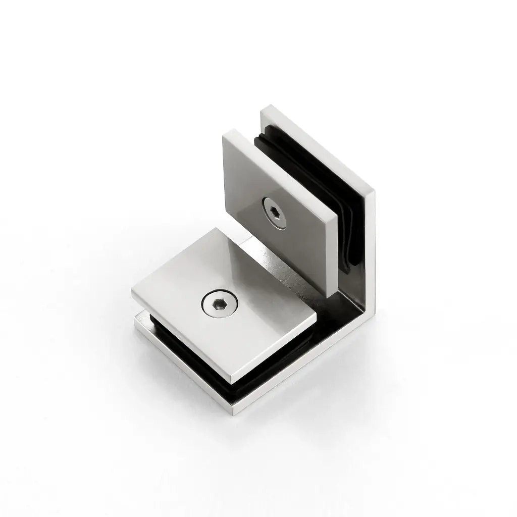 Square 90° Glass-to-Glass Clamp