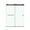 DS13H Glass Panel - Soft-Closing Double Sliding Frameless Shower Door with One Finger Pull