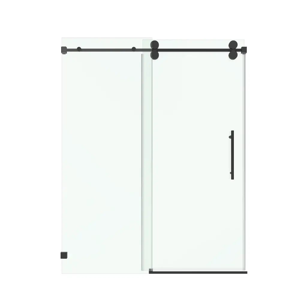 SS04 Glass Panel - Single Sliding Frameless Shower Door with Round Guide Rail 