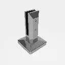 Railing Support Pillar with 90° Clips
