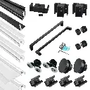 DS02 Hardware Kit - Double Sliding Frameless Shower Door