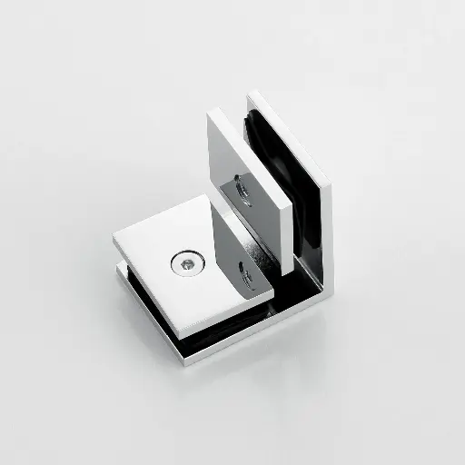 Square 90° Glass-to-Glass Clamp