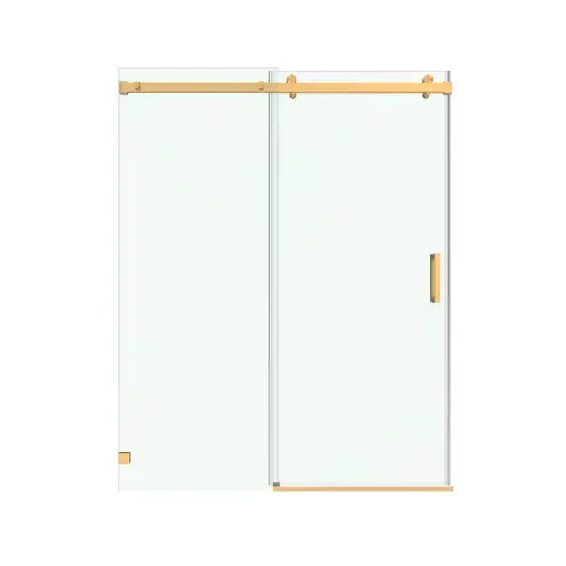 SS13 Glass Panel - Soft-Closing Frameless Single Sliding Shower Door