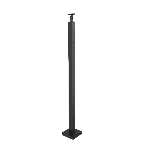 Railing Support Pillar with Clips