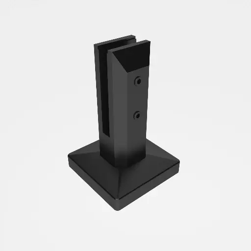 Railing Support Pillar with 90° Clips