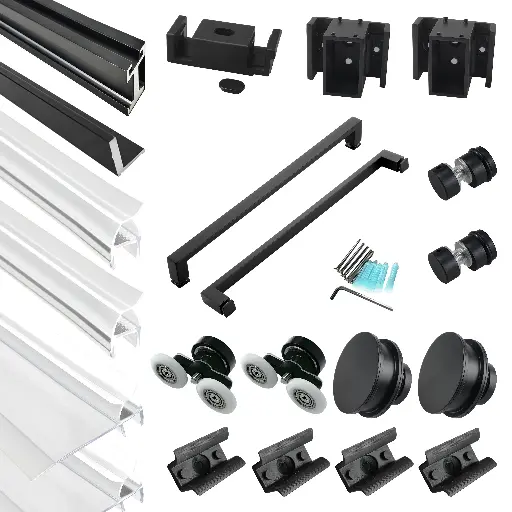 DS02 Hardware Kit - Double Sliding Frameless Shower Door