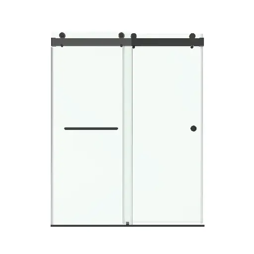 Soft-Closing Double Sliding Frameless Shower Door with One Finger Pull - DS13H