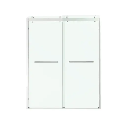 Double Sliding Semi Frameless Shower Door - DS10