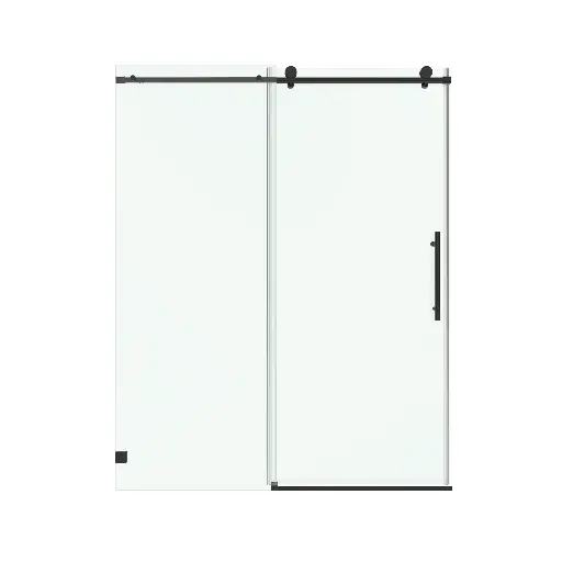 Soft-Closing Single Sliding Frameless Shower Door Round Guide Rail - SS14
